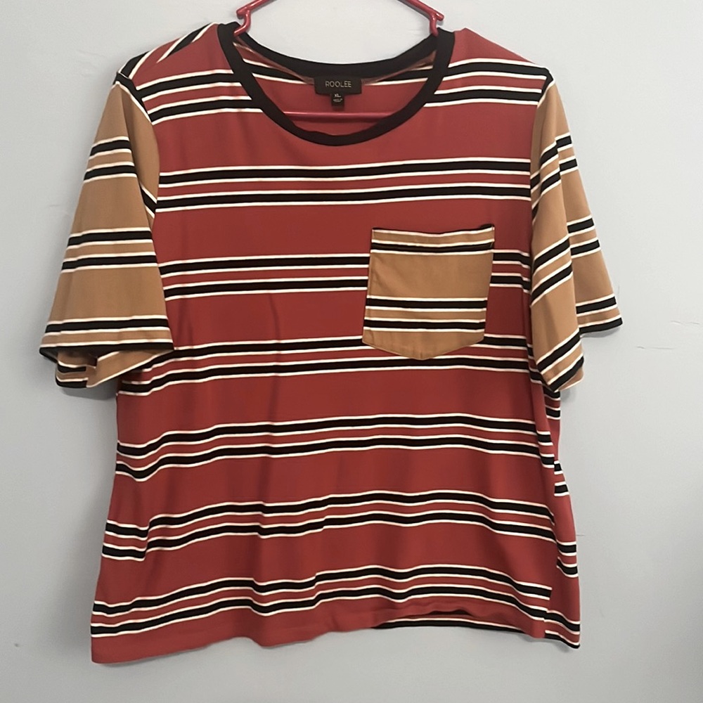 Roolee stripe tee XL